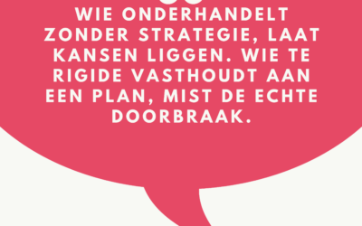 Onderhandelen: de kracht van denken in mogelijkheden